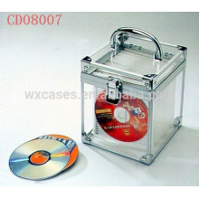 caja de aluminio DVD alta calidad CD 80 discos